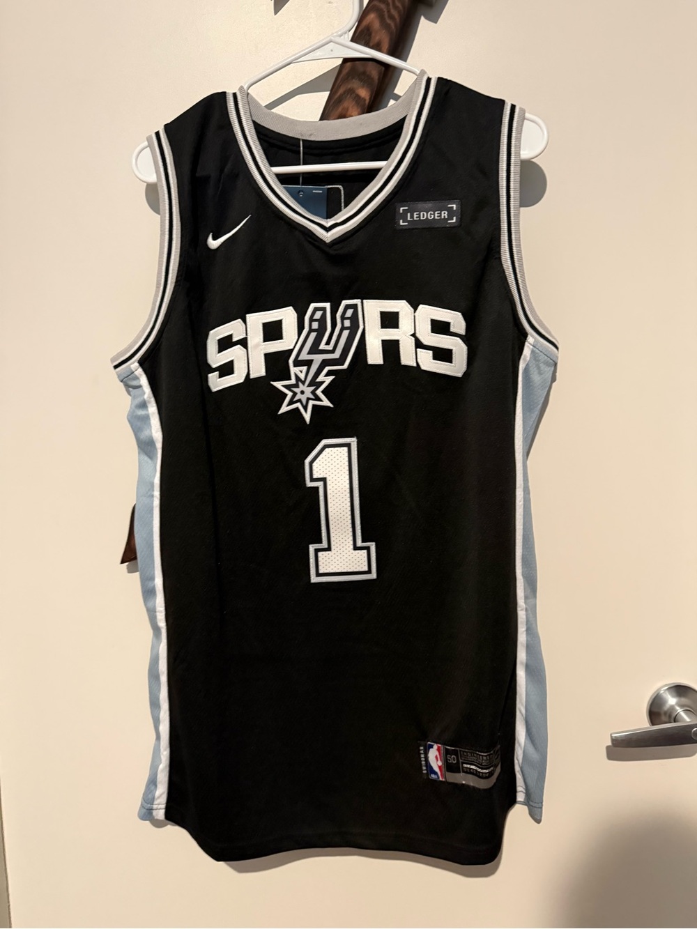 NBA San Antonio Spurs Black Jersey #1